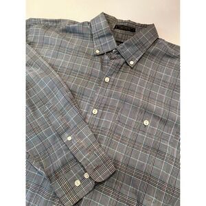 Colours‎ By Alexander Julian Gray Long Sleeve Button Up Shirt Size XL 17-17 1/2